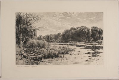 A lagoa em Strandmøllen de Peder Monsted