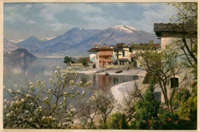 Primavera no lago de Como de Peder Monsted