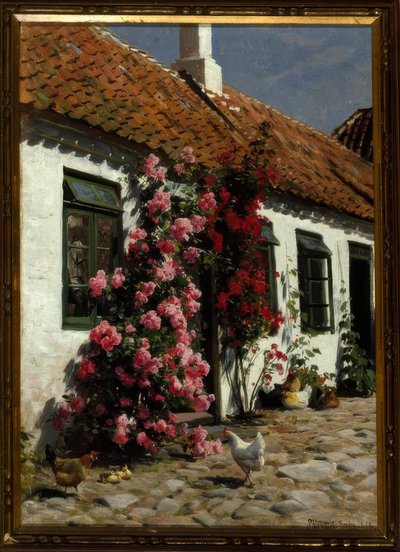 Escalada de rosas na fazenda de Peder Monsted
