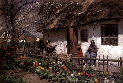 Fora da casa de campo de Peder Monsted