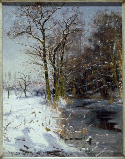 Dia ensolarado de inverno de Peder Monsted
