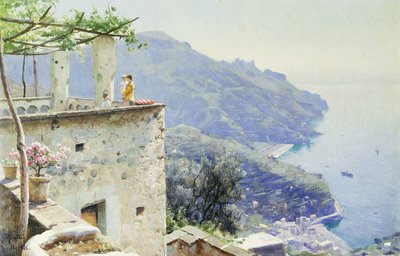 O litoral de Ravello de Peder Monsted