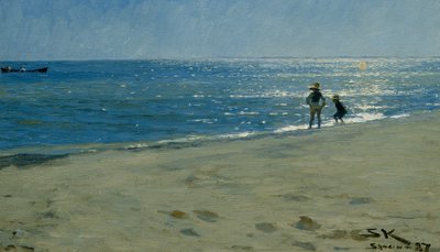 O sol brilha sobre o mar, Skagen de Peder Severin Krøyer