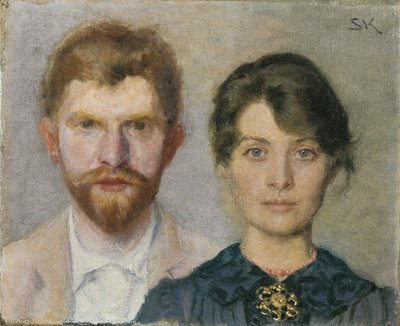 Retrato duplo de Marie e Peder Severin Krøyer, 1890. de Peder Severin Krøyer