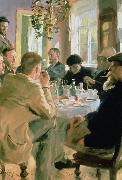 Hora do almoço, 1883 de Peder Severin Krøyer