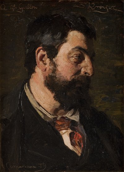 Retrato do pintor francês Alfred Guillou de Peder Severin Krøyer