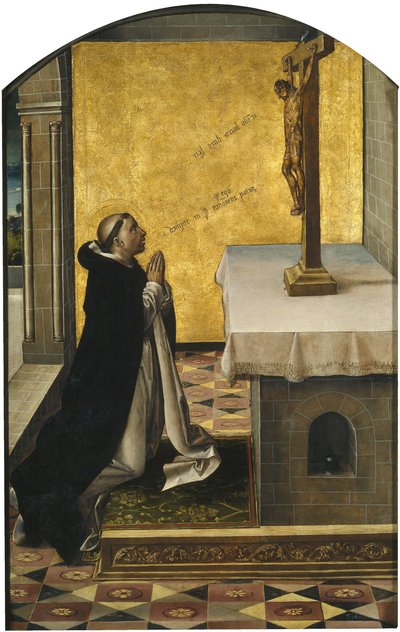São Pedro Mártir em Oração, 1493-1499 de Pedro Berruguete