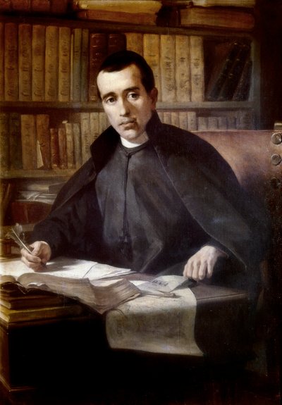 Retrato do filósofo e sacerdote espanhol Jacques Balmes i Urpia (1810-1848), final do século XIX (óleo sobre tela) de Pedro Borrell y del Caso