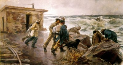 Salvamento de um naufrágio de Pedro Ferrer Calatayud