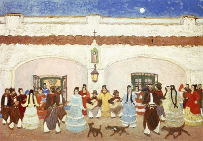 Dançando no Pátio; Dança no pátio de Pedro Figari