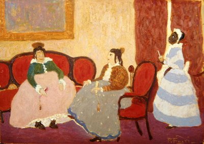 Los Mirinaques, c.1925 (óleo a bordo) de Pedro Figari