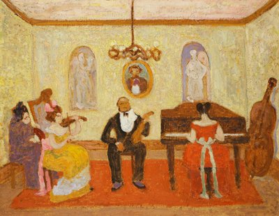 Esperando a entrada de Pedro Figari