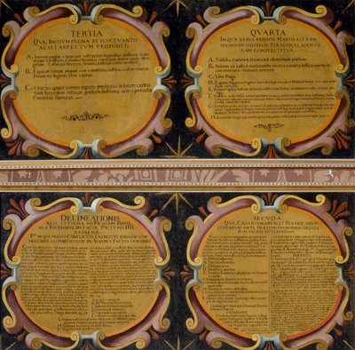 Legendas de quatro quadros da Batalha da Montanha Branca, 7-8 de Novembro de 1620, Pieter Snayers (1592-1667) conservados em Santa Maria della Vittoria, Roma de Peeter Snayers