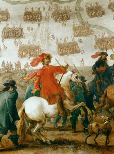 O marechal-de-campo Octavio Piccolomini, comandante das tropas imperiais durante a Guerra dos Trinta Anos ... (óleo sobre tela) de Peeter Snayers