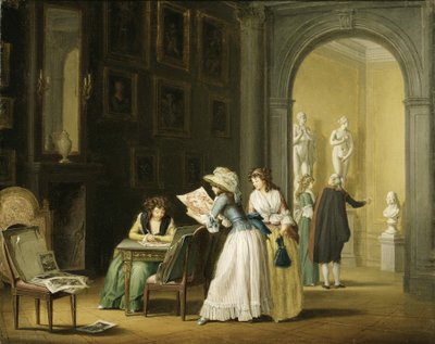 Interior de uma coleção de arte de Pehr Hilleström