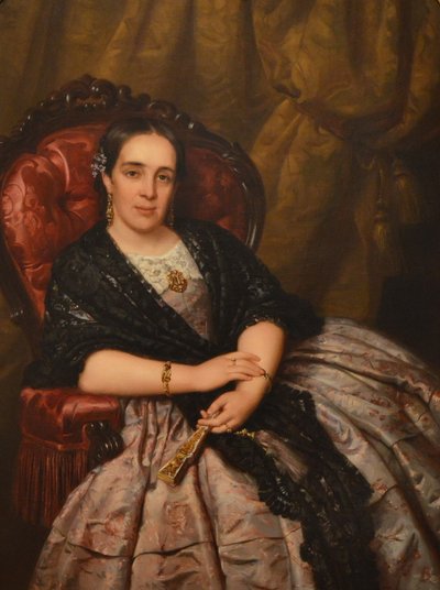 Retrato de Ana García Izcalbalceta, esposa do arquiteto de la Hidalga de Pelegrí Clavé