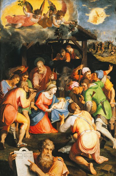 Adoração dos Pastores, de Pellegrino Tibaldi (1541-1583) de Pellegrino Tibaldi