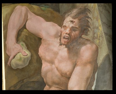 O Odyssey, detalhe de Polythemus, 1554-56 de Pellegrino Tibaldi