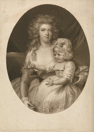 Sra. Morgan e Criança de Peltro W. Tomkins