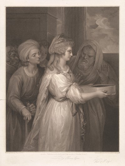 Sra. Seaforth como, Tuccia - A Virgem Vestal de Peltro W. Tomkins
