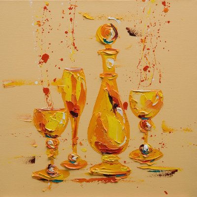 Still Life in Yellow, 2005 (óleo sobre tela) de Penny Warden