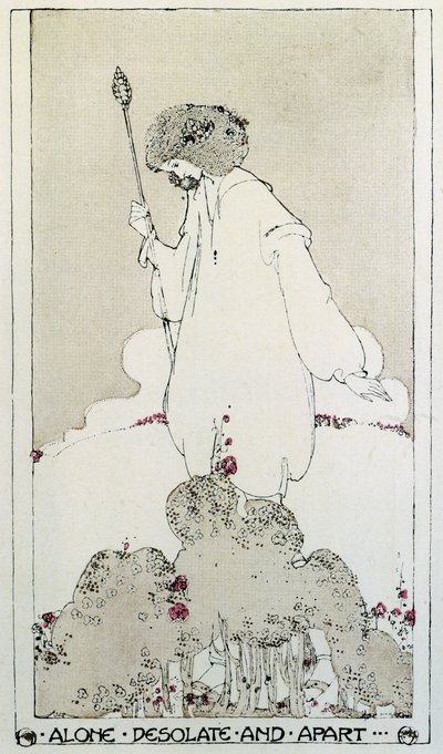 Ilustração para o poema Adonais, Elegy on Death of John Keats de Percy Bysshe Shelley