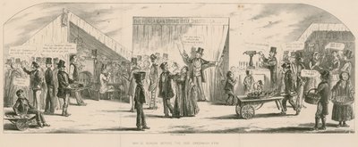 Bartholomew Fair, Londres: domingo antes da feira, Greenwich de Percy Cruikshank