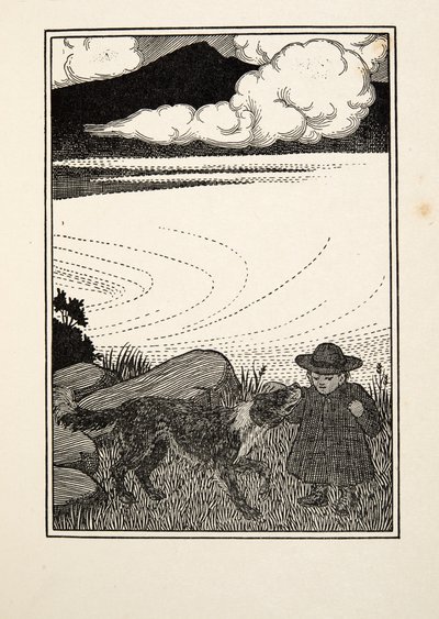 Uma criança salva, de cem anecdotes dos animais, bar. 1924 de Percy J. Billingshurst
