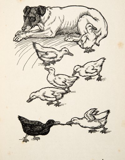 Uma mãe adotiva singular, de cem anecdotes dos animais, bar. 1924 de Percy J. Billingshurst