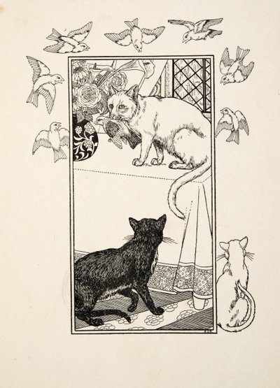 A Singular Interposition, de A Hundred Anecdotes of Animals, pub. 1924 (gravura) de Percy J. Billingshurst