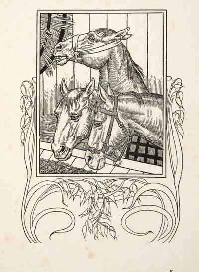 Ajudando o idoso, de cem anecdotes dos animais, bar. 1924 de Percy J. Billingshurst