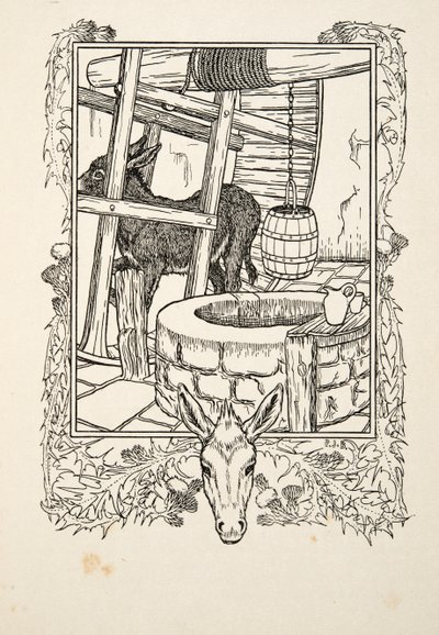 Água do desenho, de cem anecdotes dos animais, bar. 1924 de Percy J. Billingshurst