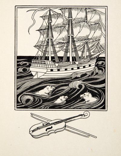 Selos Musicais, de A Hundred Anecdotes of Animals, pub. 1924 (gravura) de Percy J. Billingshurst