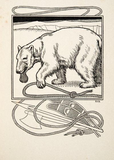 Bruin Sagaz, de cem anecdotes dos animais, bar. 1924 de Percy J. Billingshurst