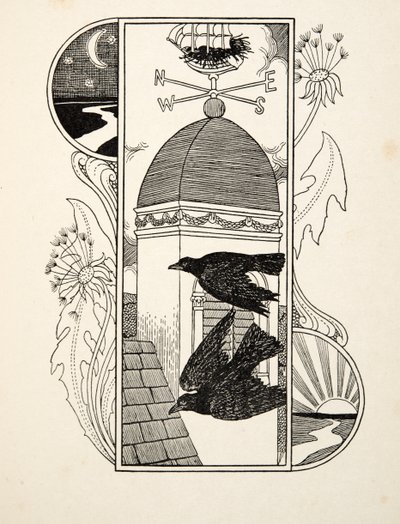 Gralhas estranhas, de cem anecdotes dos animais, bar. 1924 de Percy J. Billingshurst