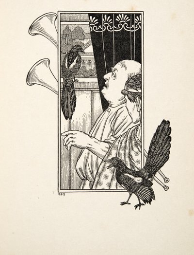 Estudando, de cem anecdotes dos animais, bar. 1924 de Percy J. Billingshurst