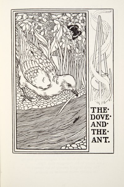 The Dove and the Ant, de Fontaine Fables, pub. 1905 de Percy J. Billingshurst
