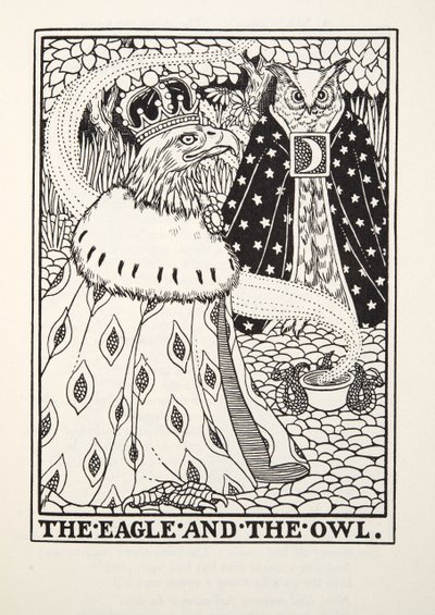 A Águia e a Coruja, de Fontaine Fables, pub. 1905 de Percy J. Billingshurst