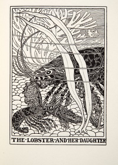 A Lagosta e sua Filha, de Fontaine Fables, pub. 1905 de Percy J. Billingshurst