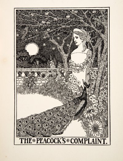 A queixa dos pavões, de cem fábulas de Esopo, pub.1903 de Percy J. Billingshurst