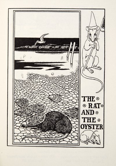 O Rato e a Ostra, de Fontaine Fables, pub. 1905 de Percy J. Billingshurst
