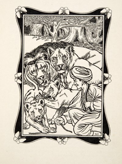 The Rights of Hospitality, de A Hundred Anecdotes of Animals, pub. 1924 (gravura) de Percy J. Billingshurst