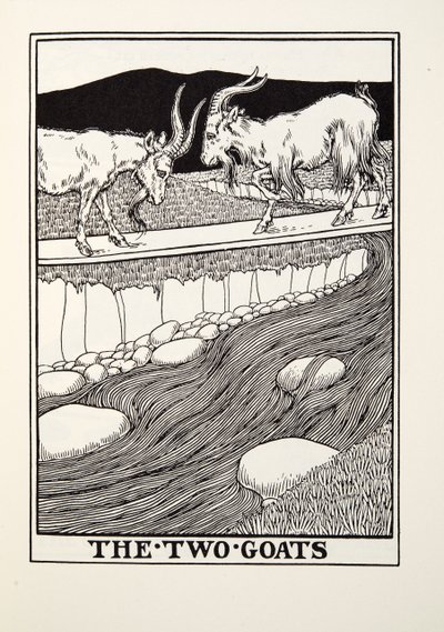 As Duas Cabras, de Fontaine Fables, pub. 1905 de Percy J. Billingshurst