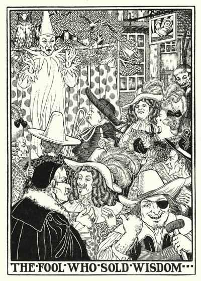 Fábulas de La Fontaine: O tolo que vendeu sabedoria (litho) de Percy James Billinghurst