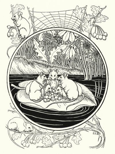 Ratos como navegadores (lito) de Percy James Billinghurst