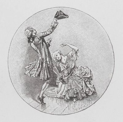 Dançando (litho) de Percy Macquoid