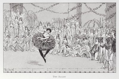 A dançar: O Ballet (litho) de Percy Macquoid