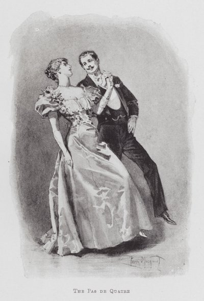 Dança: O Pas de Quatre (litho) de Percy Macquoid