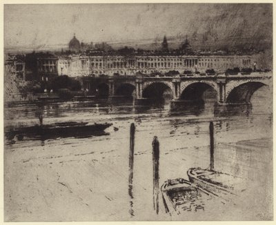 Ponte Waterloo (litho) de Percy Robertson