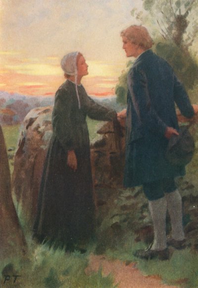 Ilustração para Adam Bede de George Eliot (litografia a cores) de Percy Tarrant